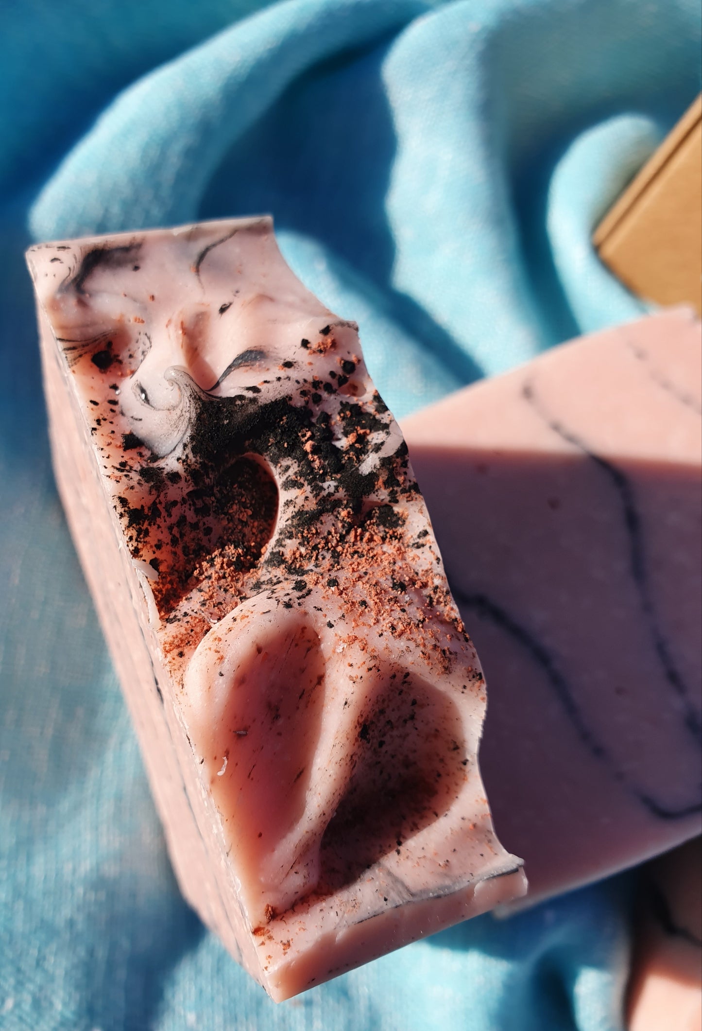 Pink Clay and Charcoal Seawater Soap