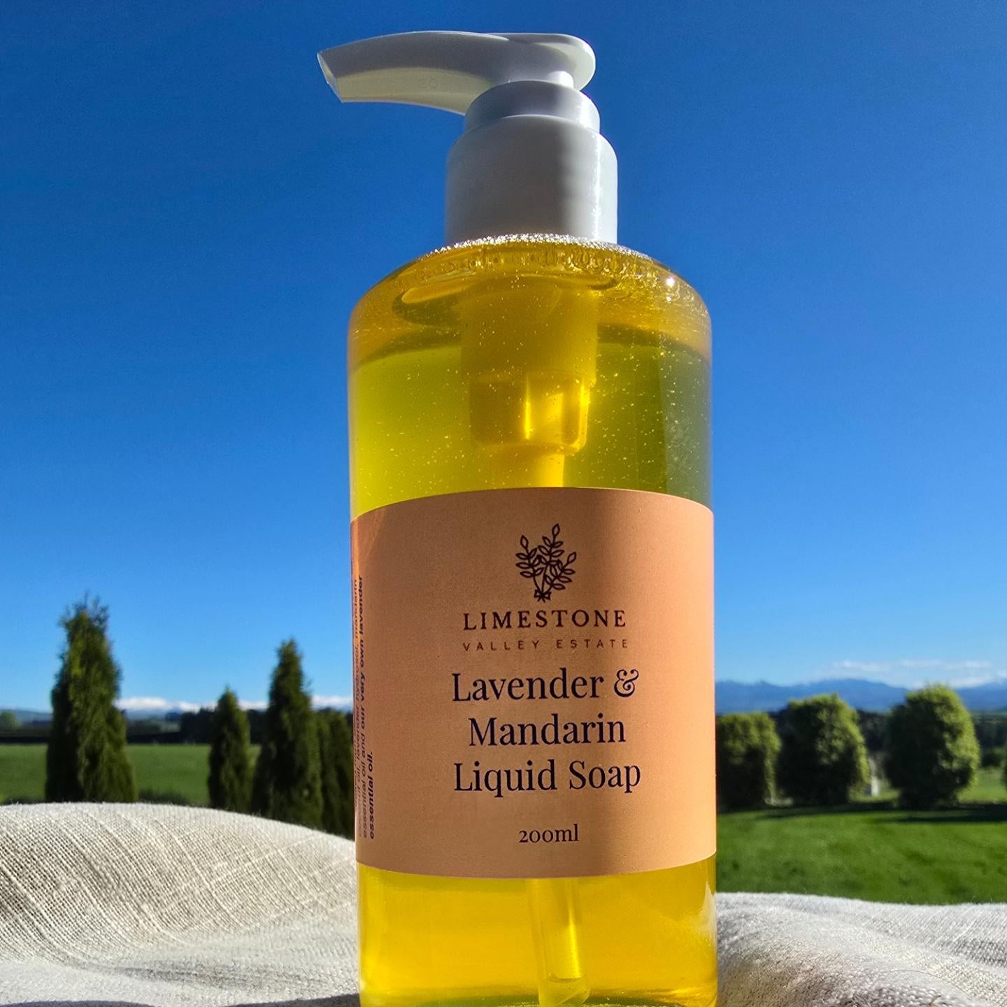 Lavender & Mandarin Liquid Castille Soap.