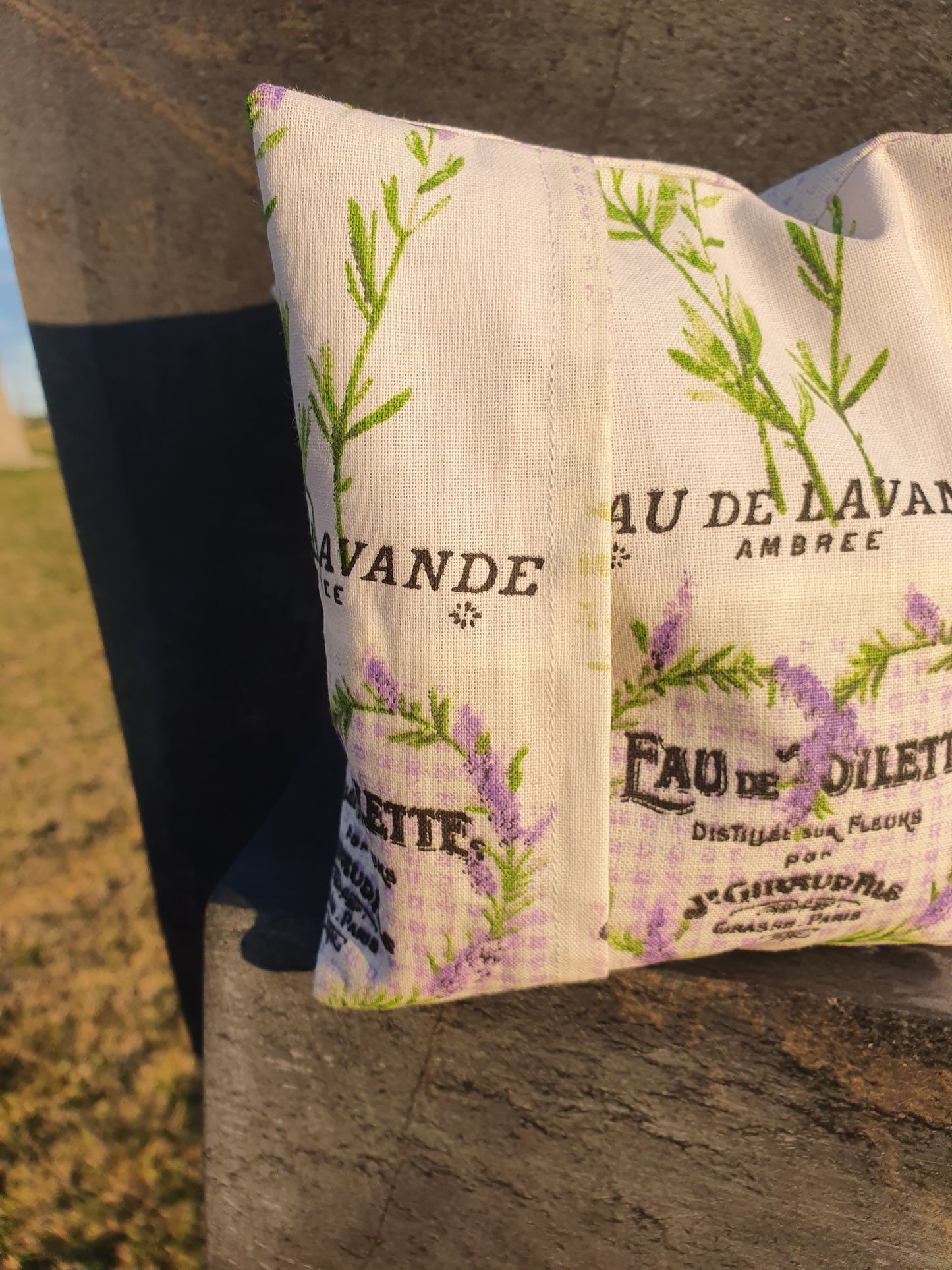 French Lavender Print Wheat Sacks